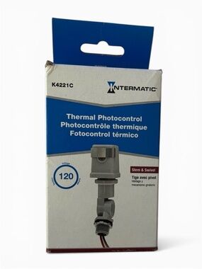 Intermatic K4221C 120-Volt Stem and Swivel Mount Thermal Photocontrol outdoor